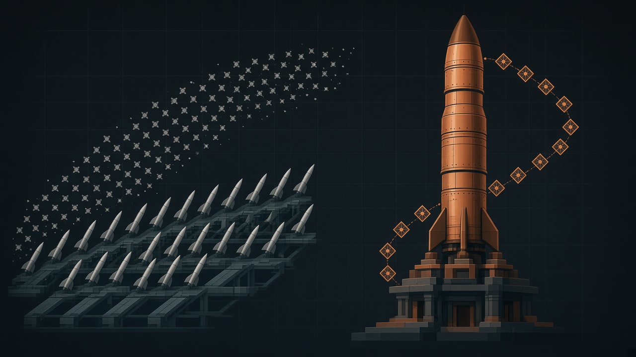 Falcon 양산과 Starship V3 이중 파이프 비교