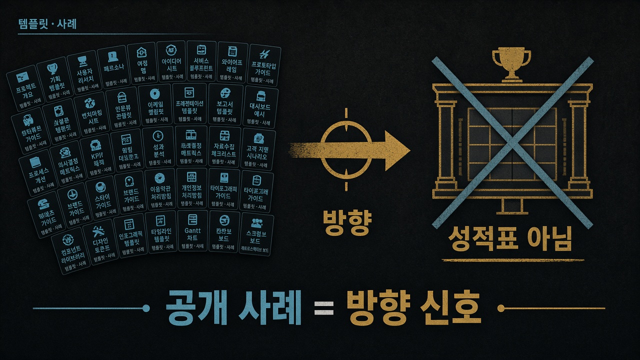 공개 사례는 방향 신호