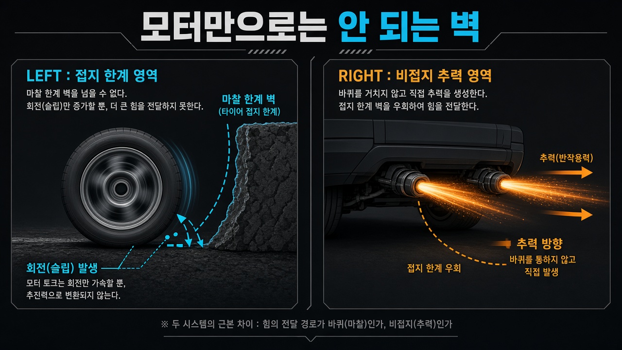 타이어 한계와 추력