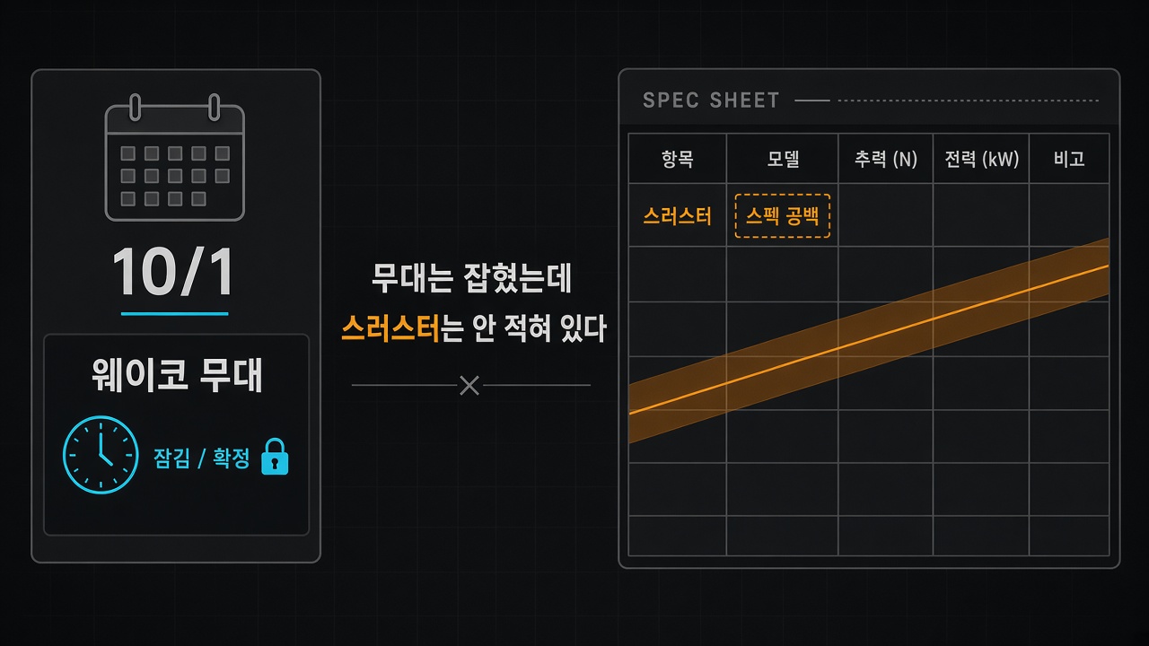 무대와 스펙 갭