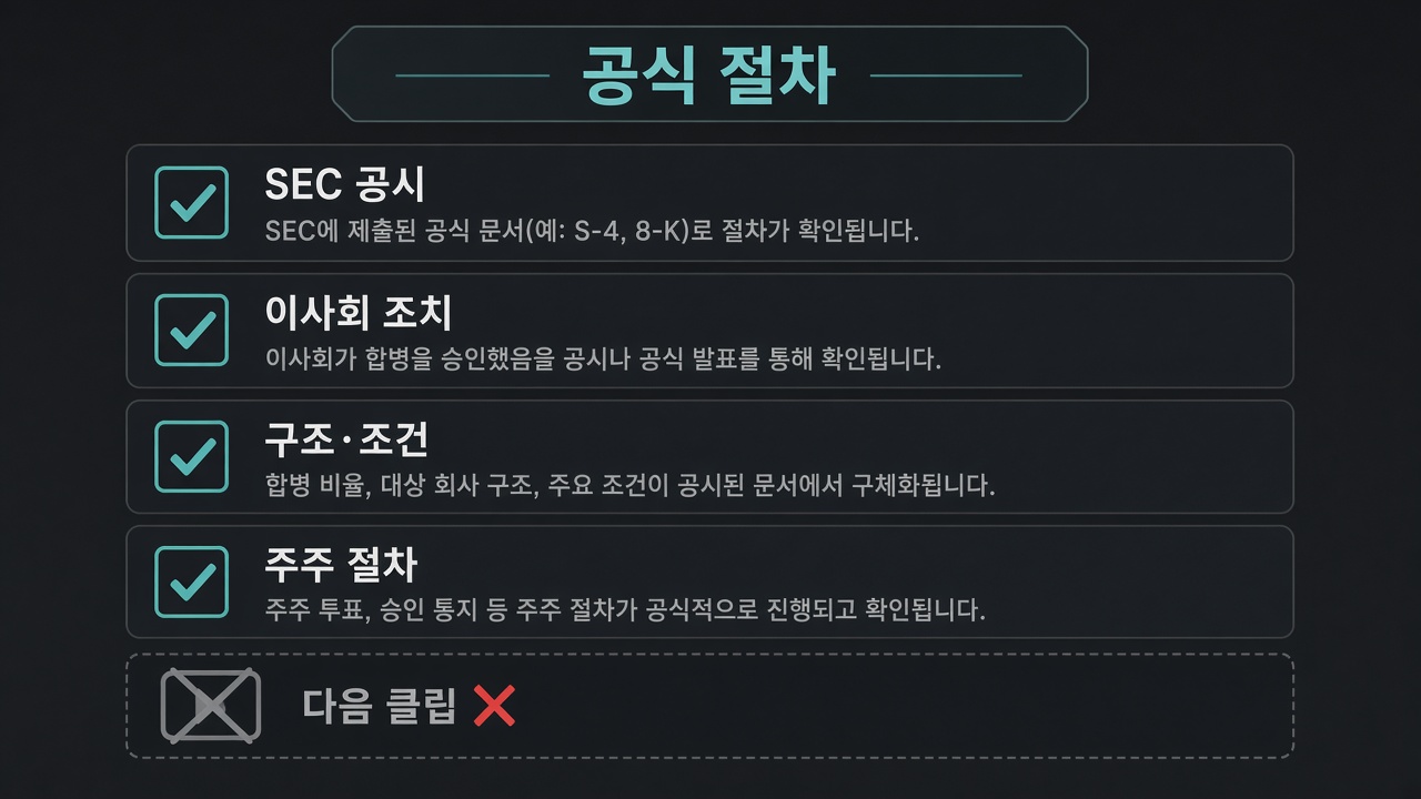 공식 절차 체크리스트